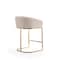 Manhattan Comfort Louvre Counter Stool in Cream and Titanium Gold CS009-CR - alternate 3
